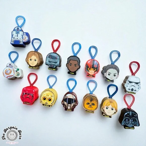 Star Wars Keychains 2019 McDonald’s Happy Meal Toys Disney Collectibles (14pc) - Picture 1 of 3